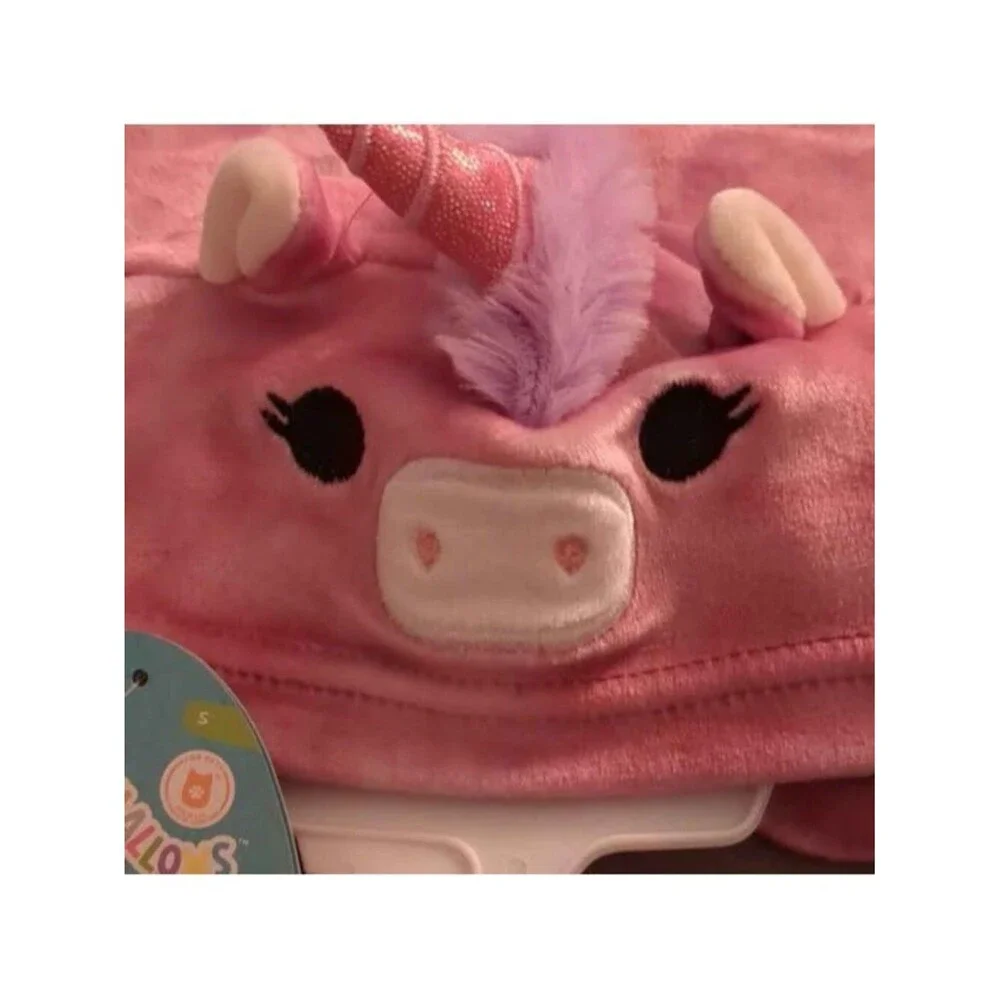 NEW Small squishmallow Lola the unicorn dog hoodie